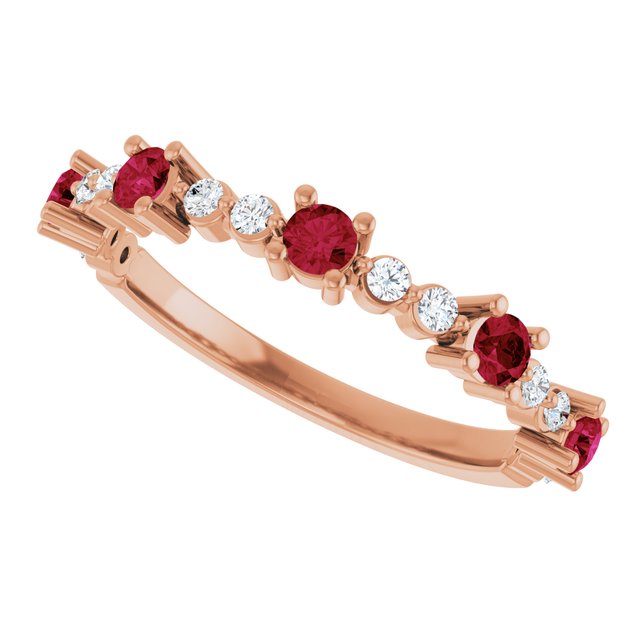 14k-rose-natural-ruby-&-1/6-ctw-natural-diamond-ring