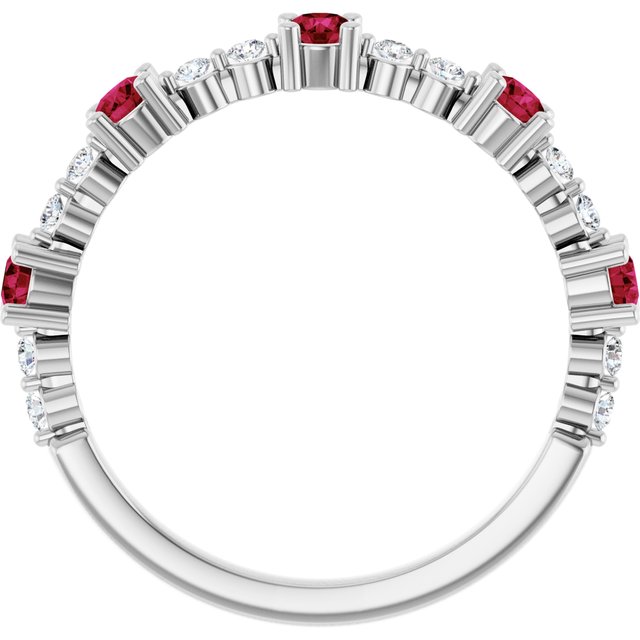 14k-white-gold-lab-grown-ruby-&-1/6-ctw-natural-diamond-ring