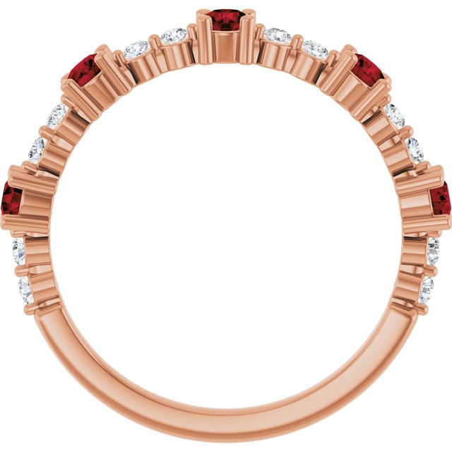 14k-rose-natural-mozambique-garnet-&-1/6-ctw-natural-diamond-ring