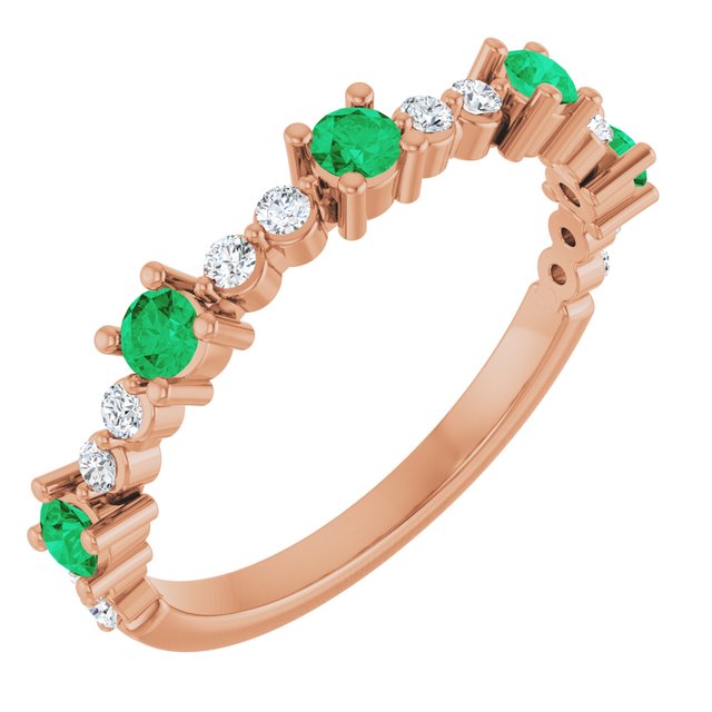 14k-rose-gold-lab-grown-emerald-2.5-mm