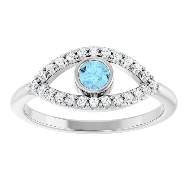 sterling-silver-natural-aquamarine-&-natural-white-sapphire-evil-eye-ring
