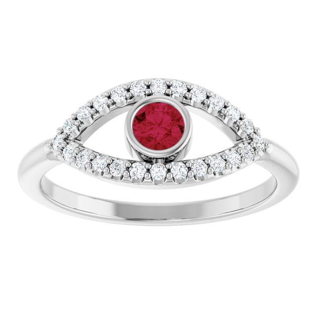 14k-white-natural-ruby-&-natural-white-sapphire-evil-eye-ring