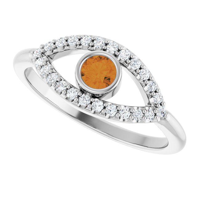 14k-white-natural-citrine-&-natural-white-sapphire-evil-eye-ring