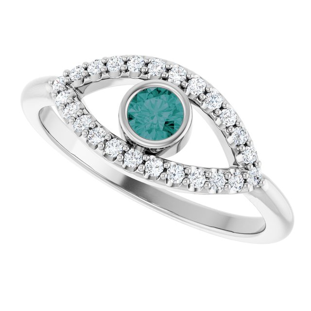 14k-white-natural-alexandrite-&-natural-white-sapphire-evil-eye-ring