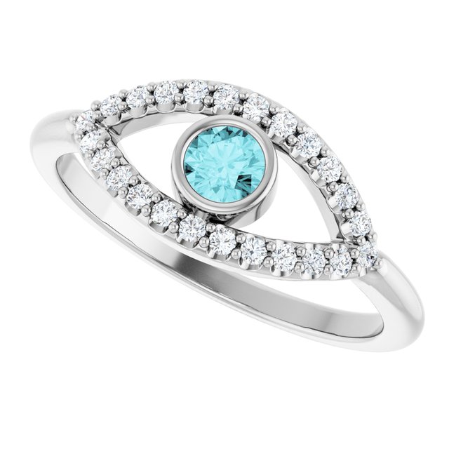 14k-white-natural-blue-zircon-&-natural-white-sapphire-evil-eye-ring