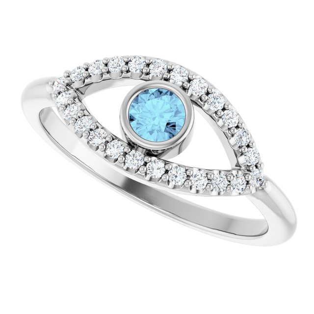 sterling-silver-natural-aquamarine-&-natural-white-sapphire-evil-eye-ring