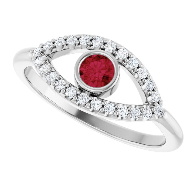 14k-white-natural-ruby-&-natural-white-sapphire-evil-eye-ring