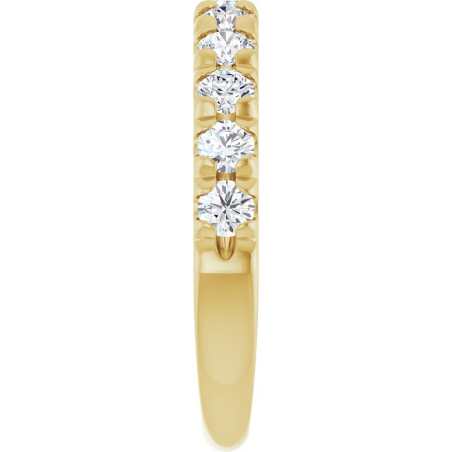 14k-yellow-gold-7/8-ctw-lab-grown-diamond-french-set-anniversary-band