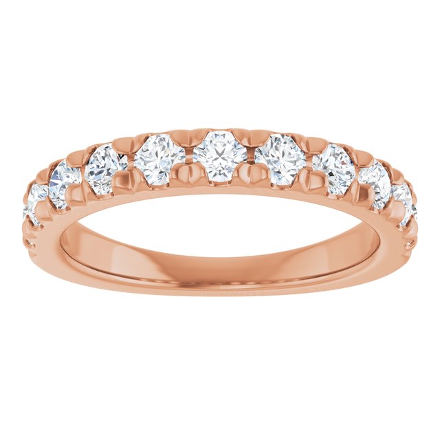 14k-rose-gold-7/8-ctw-lab-grown-diamond-french-set-anniversary-band