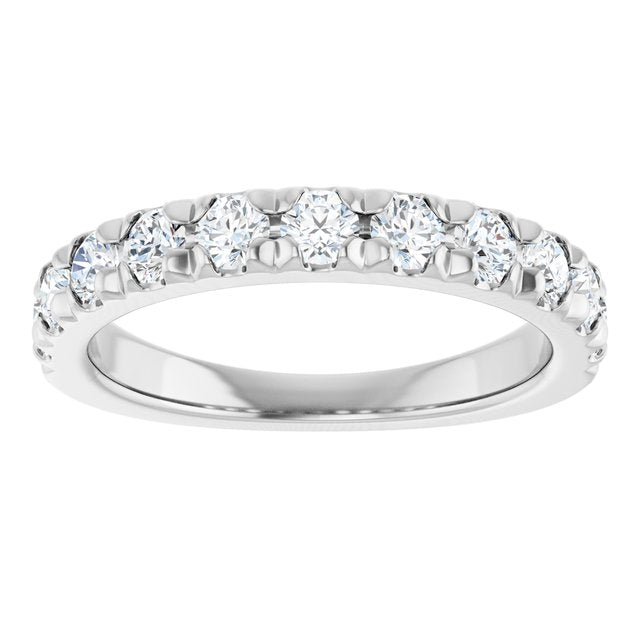 14k-white-gold-7/8-ctw-lab-grown-diamond-french-set-anniversary-band