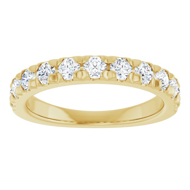 14k-yellow-gold-7/8-ctw-lab-grown-diamond-french-set-anniversary-band