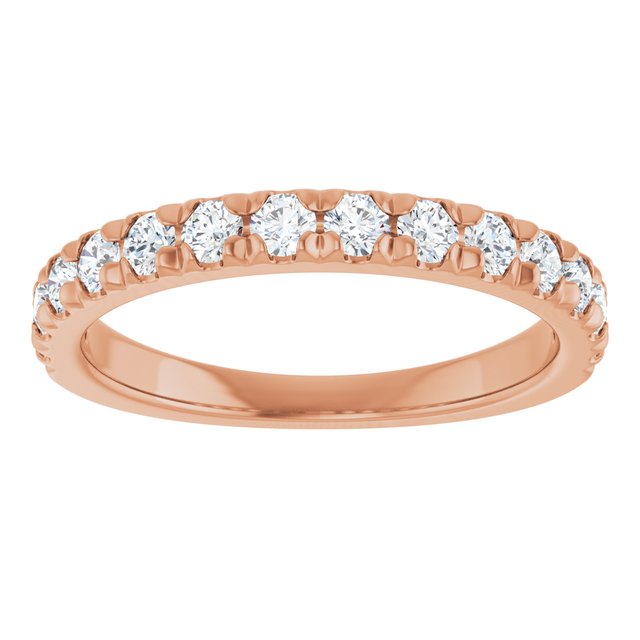 14k-rose-gold-5/8-ctw-lab-grown-diamond-french-set-anniversary-band
