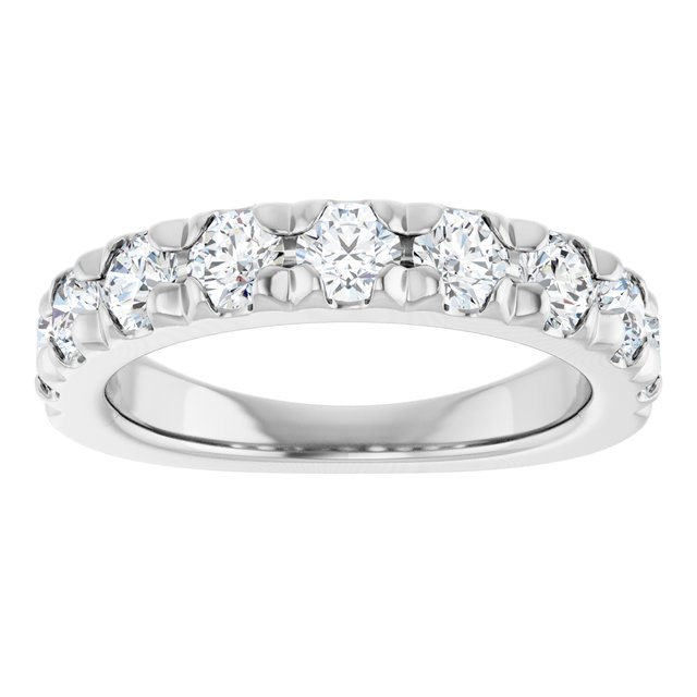 platinum-1-3/8-ctw-lab-grown-diamond-french-set-anniversary-band