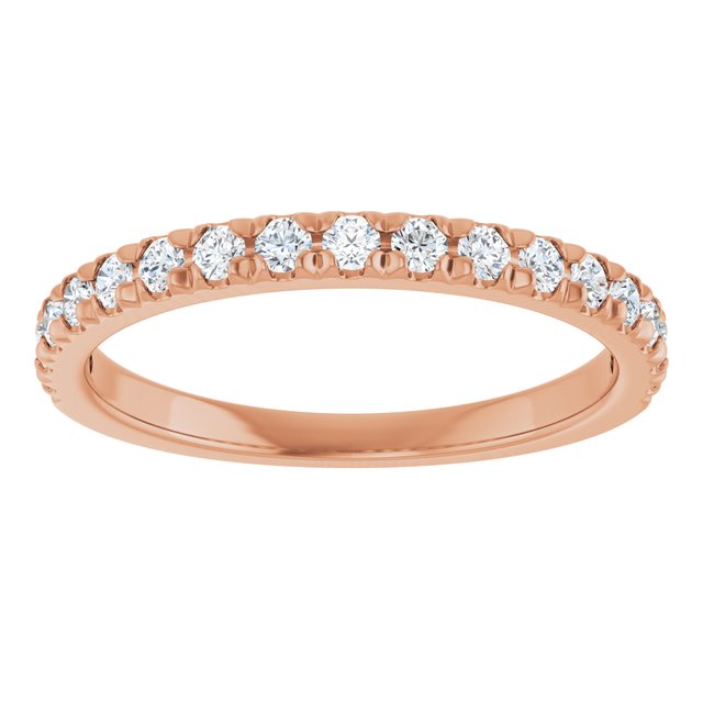 14k-rose-gold-1/3-ctw-lab-grown-diamond-french-set-anniversary-band