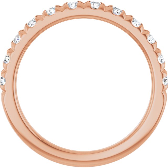 14k-rose-gold-3/4-ctw-lab-grown-diamond-french-set-anniversary-band