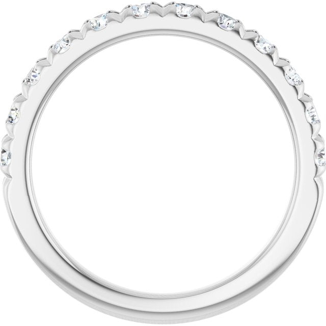14k-white-gold-3/4-ctw-lab-grown-diamond-french-set-anniversary-band