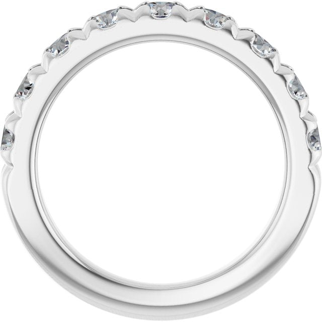 platinum-1-1/3-ctw-lab-grown-diamond-french-set-anniversary-band