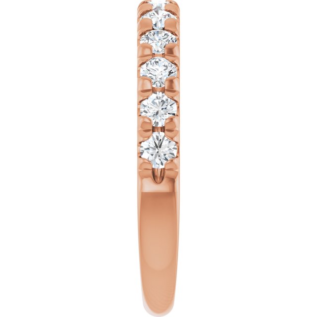 14k-rose-gold-3/4-ctw-lab-grown-diamond-french-set-anniversary-band