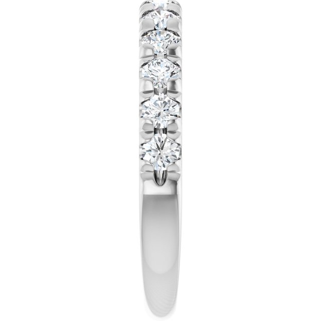 14k-white-gold-3/4-ctw-lab-grown-diamond-french-set-anniversary-band