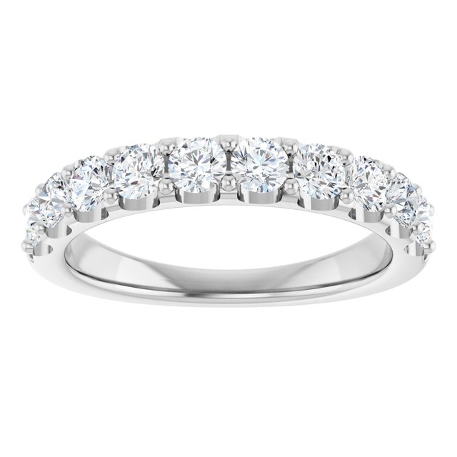 platinum-9/10-ctw-lab-grown-diamond-anniversary-band