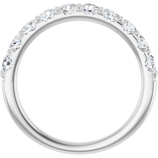 platinum-9/10-ctw-lab-grown-diamond-anniversary-band