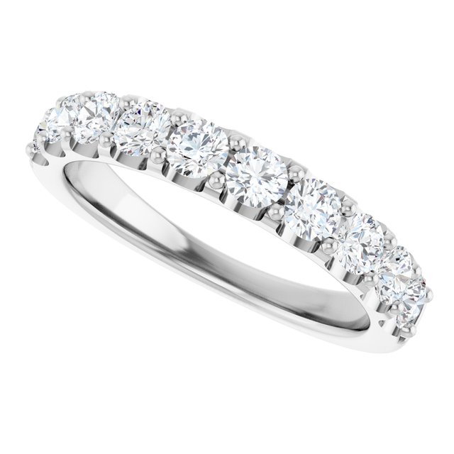 platinum-9/10-ctw-lab-grown-diamond-anniversary-band