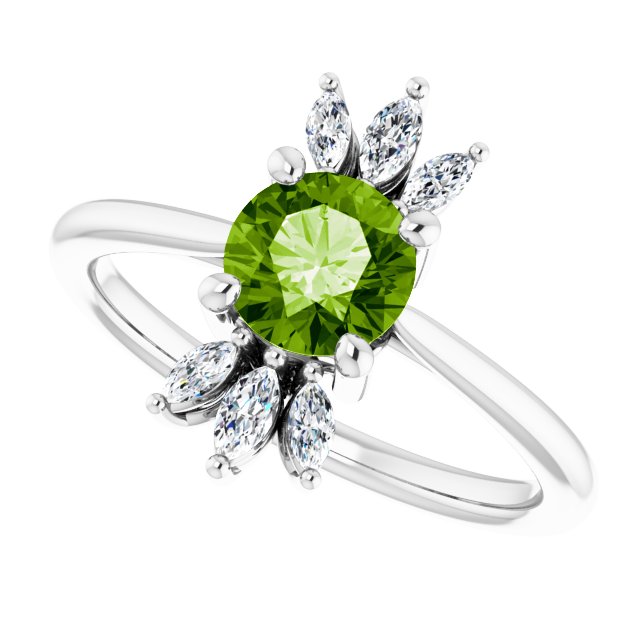 14k-white-natural-peridot-&-1/4-ctw-natural-diamond-ring