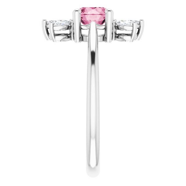 14k-white-natural-pink-tourmaline-&-1/4-ctw-natural-diamond-ring