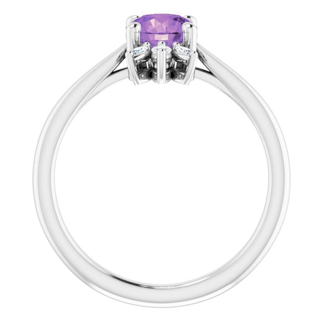 14k-white-natural-amethyst-&-1/4-ctw-natural-diamond-ring