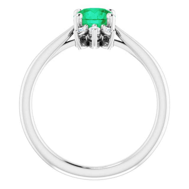14k-white-natural-emerald-&-1/4-ctw-natural-diamond-ring