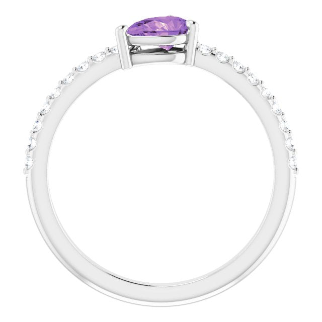 14k-white-natural-amethyst-&-1/6-ctw-natural-diamond-ring