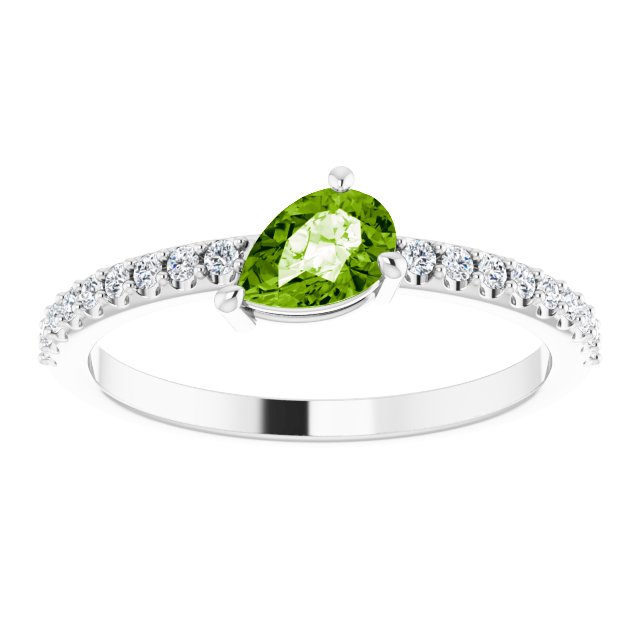 14k-white-natural-peridot-&-1/6-ctw-natural-diamond-ring
