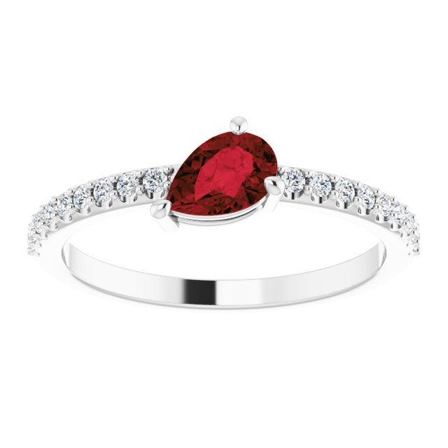 14k-white-natural-mozambique-garnet-&-1/6-ctw-natural-diamond-ring