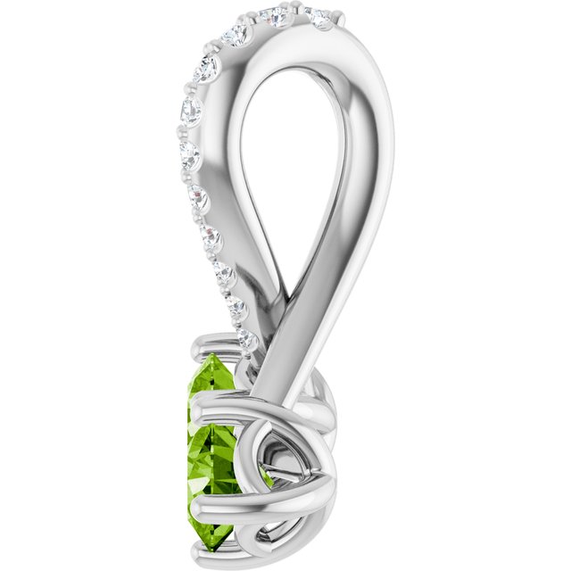 14k-white-natural-peridot-&-.05-ctw-natural-diamond-pendant