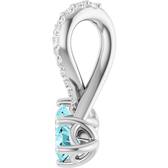 14k-white-natural-blue-zircon-&-.05-ctw-natural-diamond-pendant