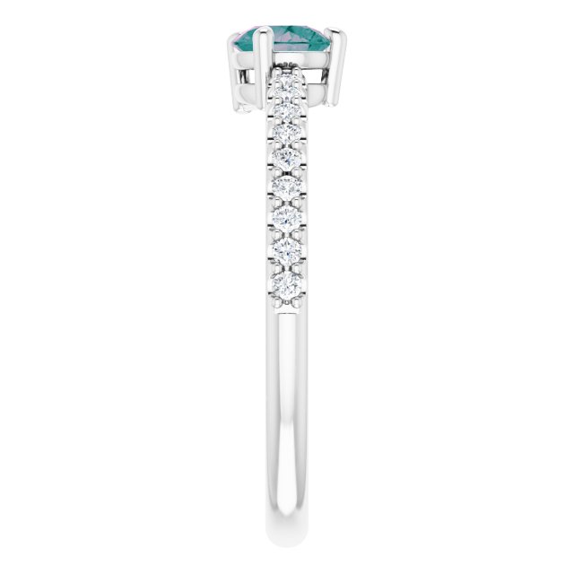 14k-white-lab-grown-alexandrite-&-1/6-ctw-natural-diamond-ring