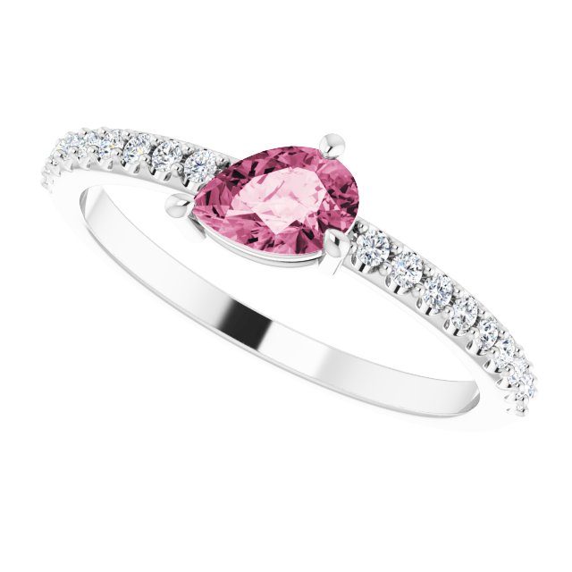 14k-white-natural-pink-tourmaline-&-1/6-ctw-natural-diamond-ring