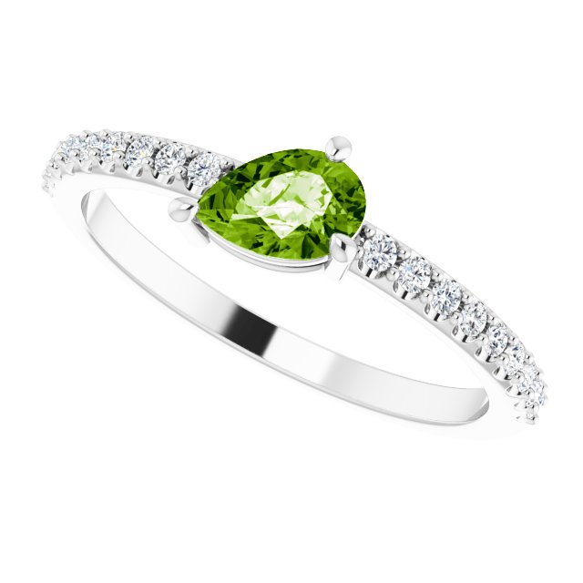 14k-white-natural-peridot-&-1/6-ctw-natural-diamond-ring