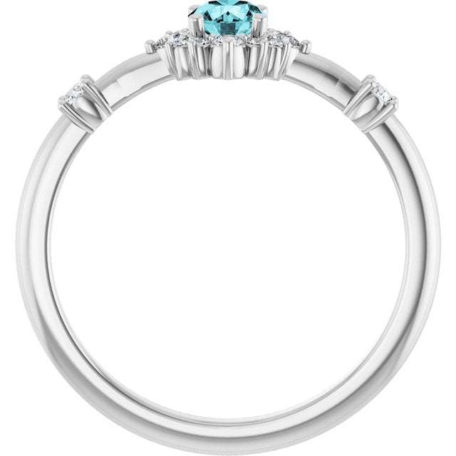 14k-white-natural-blue-zircon-&-1/6-ctw-natural-diamond-halo-style-ring