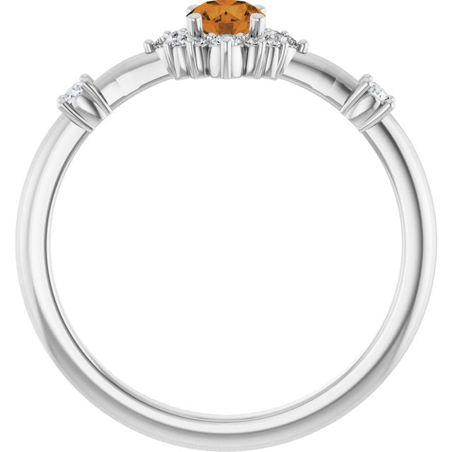 14k-white-natural-citrine-&-1/6-ctw-natural-diamond-halo-style-ring