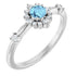 14k-white-natural-aquamarine-&-1/6-ctw-natural-diamond-halo-style-ring