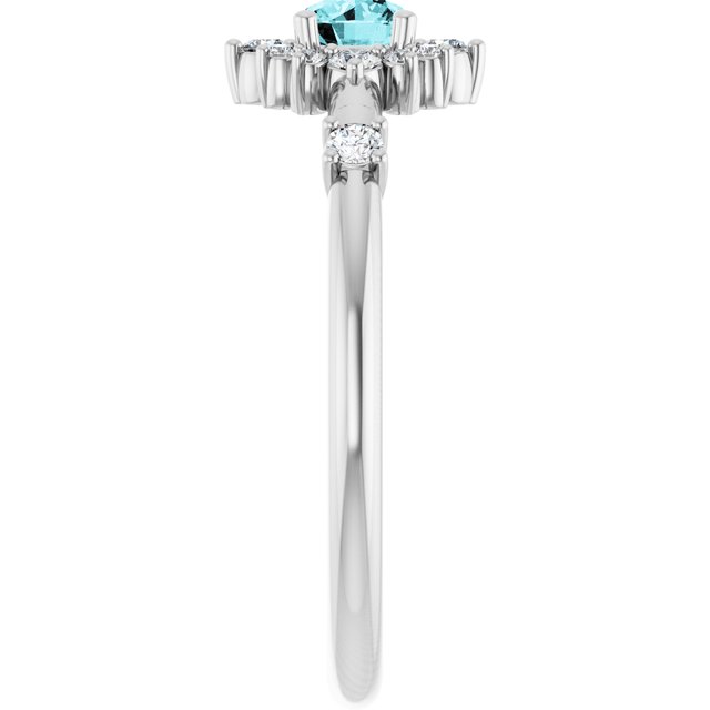 14k-white-natural-blue-zircon-&-1/6-ctw-natural-diamond-halo-style-ring