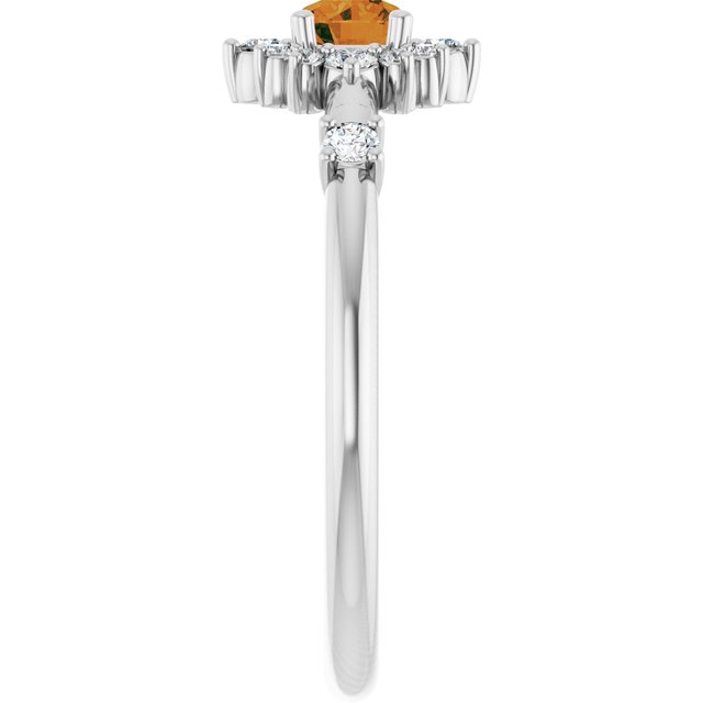 14k-white-natural-citrine-&-1/6-ctw-natural-diamond-halo-style-ring