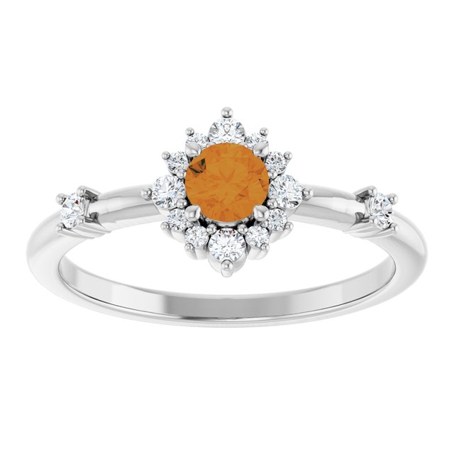 14k-white-natural-citrine-&-1/6-ctw-natural-diamond-halo-style-ring