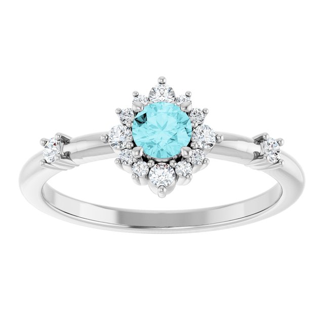 14k-white-natural-blue-zircon-&-1/6-ctw-natural-diamond-halo-style-ring