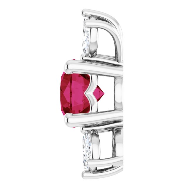 14k-white-lab-grown-ruby-&-1/5-ctw-natural-diamond-pendant