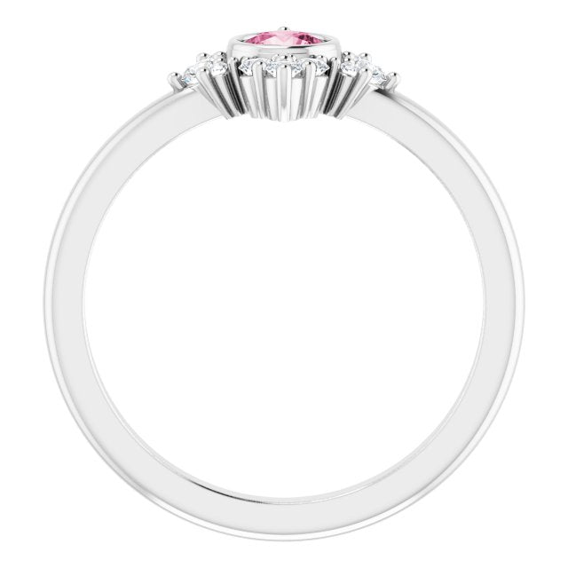 14k-white-natural-pink-tourmaline-&-1/5-ctw-natural-diamond-ring