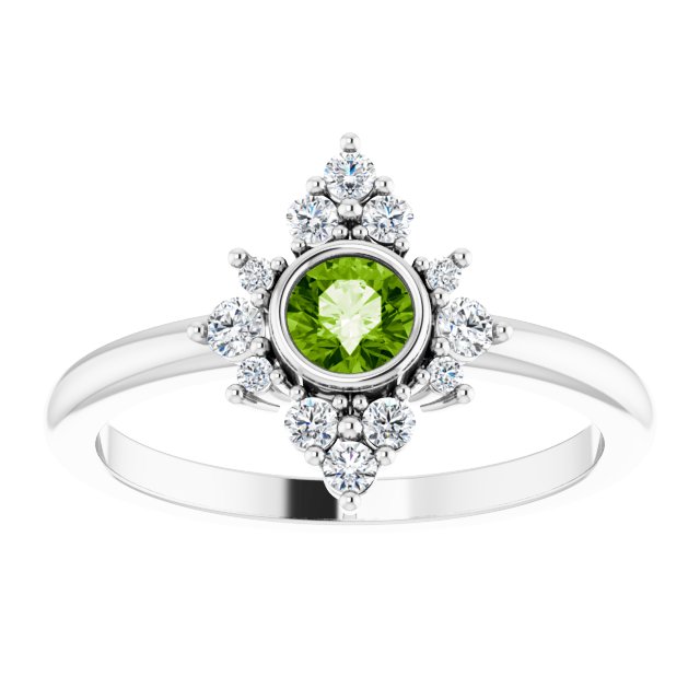 14k-white-natural-peridot-&-1/5-ctw-natural-diamond-ring