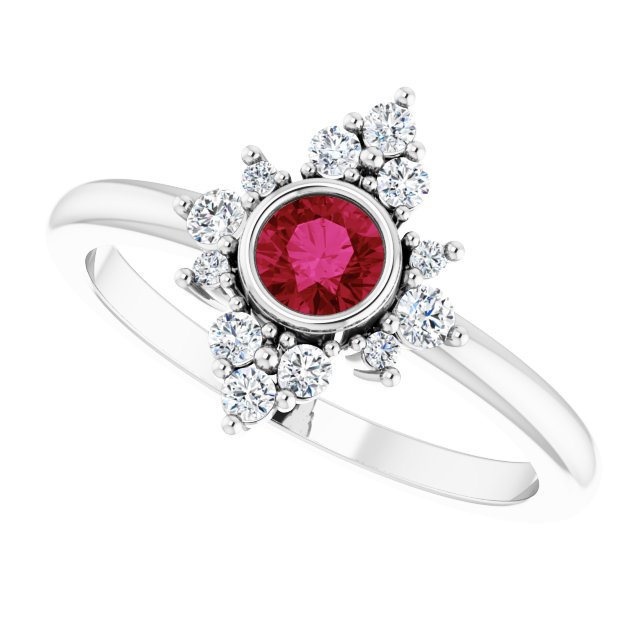 14k-white-lab-grown-ruby-&-1/5-ctw-natural-diamond-ring