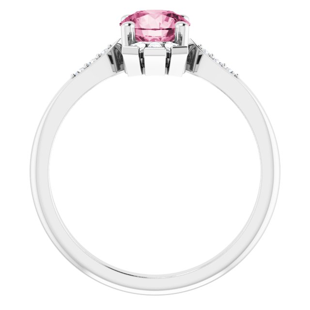 14k-white-natural-pink-tourmaline-&-1/6-ctw-natural-diamond-ring